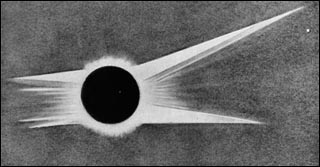 A drawing of the eclipse of 1900.