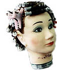 Mannequin Head with curlers