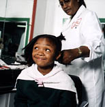 Girl at salon