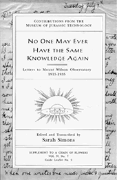   No One May Ever Have the Same Knowledge Again: Letters to Mount Wilson Observatory, 1915–1935