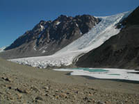 The Suess Glacier feeds lake Chad