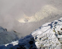 View into the crater of erebus