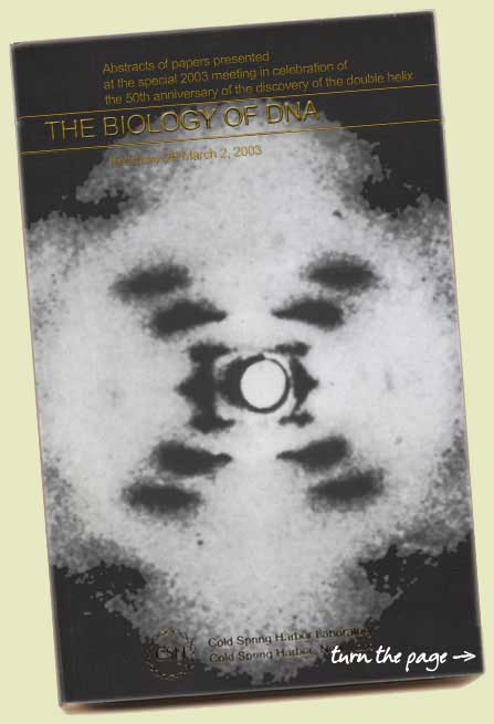 Program cover with Franklin's X-ray photograph