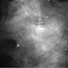 Positive black-and-white image of the Crab Nebulaitive black-and-white                 image of the Crab Nebula</FONT>