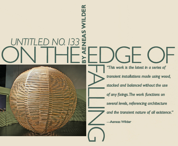 untitled no. 128: on the edge of falling  by aeneas wilder